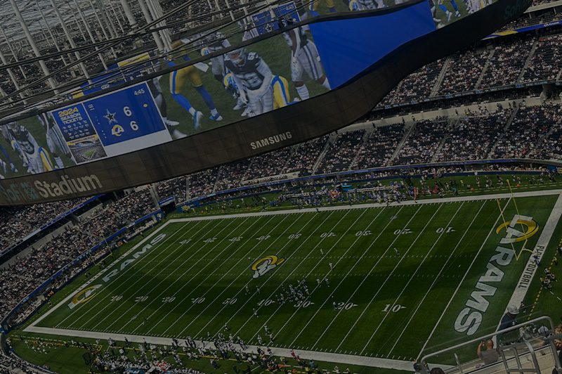 SoFi Stadium during an NFL game